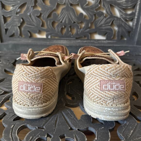 Hey Dude Wendy Custom Hand Tooled Leather Canvas US Navy VP-16 Shoes Woman’s 10 - Picture 10 of 14